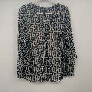 INC Plus Size SHEER V-Neck Tunic Size 2X